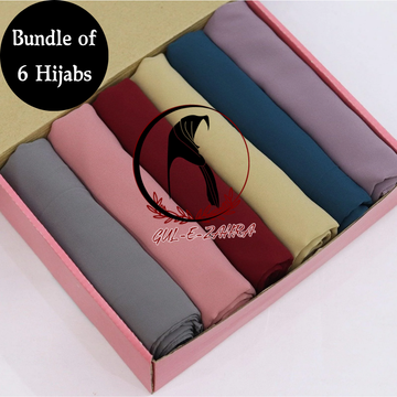 Georgette Hijab Bundle Of 6