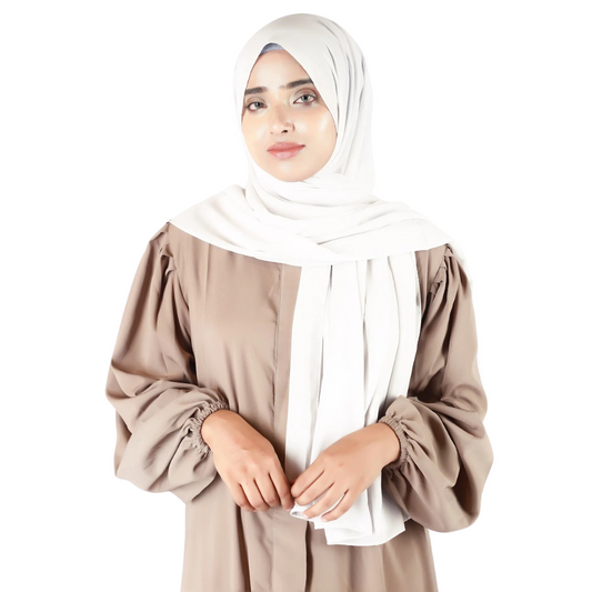 PLAIN GEORGETTE WHITE