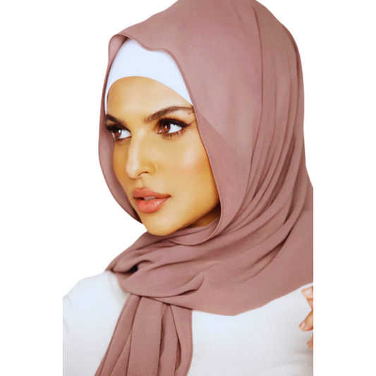PLAIN GEORGETTE TAUPE